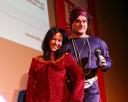 Gay And Lesbian Award - Landtagsabgeordnete Kordula Schmidt mit Moderator Tom Phol