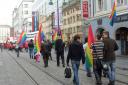 Regenbogenzug der SoHo Oberösterreich am 01. Mai